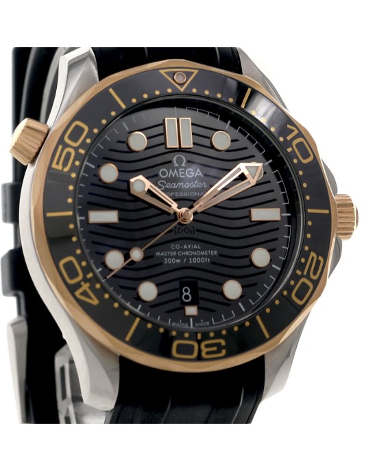 Omega Seamaster Diver 300M Stainless Steel Sedna Gold 210.22.42.20.01.002